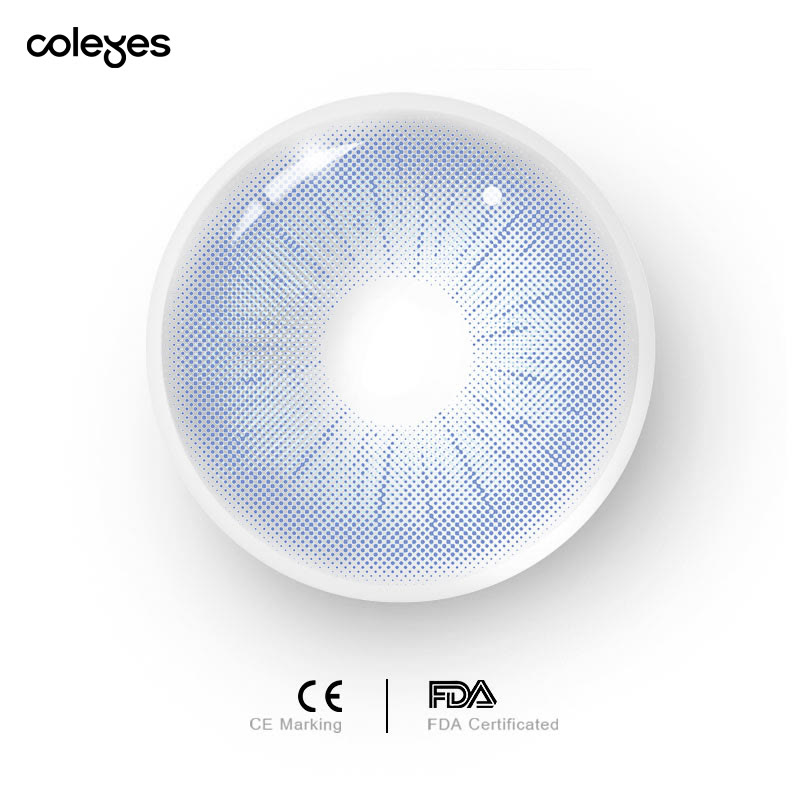 Coleyes Crystal Blue Yearly Prescription Colored Contacts - image 10