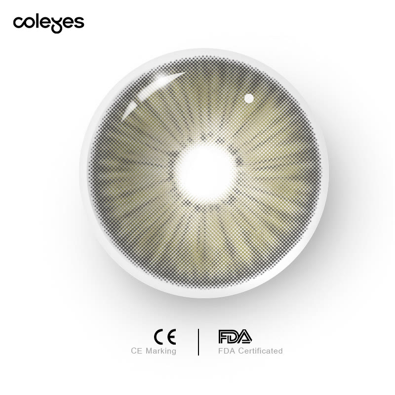 Coleyes New York Grey Brown Yearly Prescription Colored Contacts - image 12