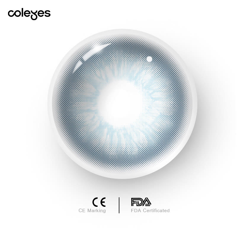 Coleyes No Makeup Monday Blue Yearly Prescription Colored Contacts - image 11