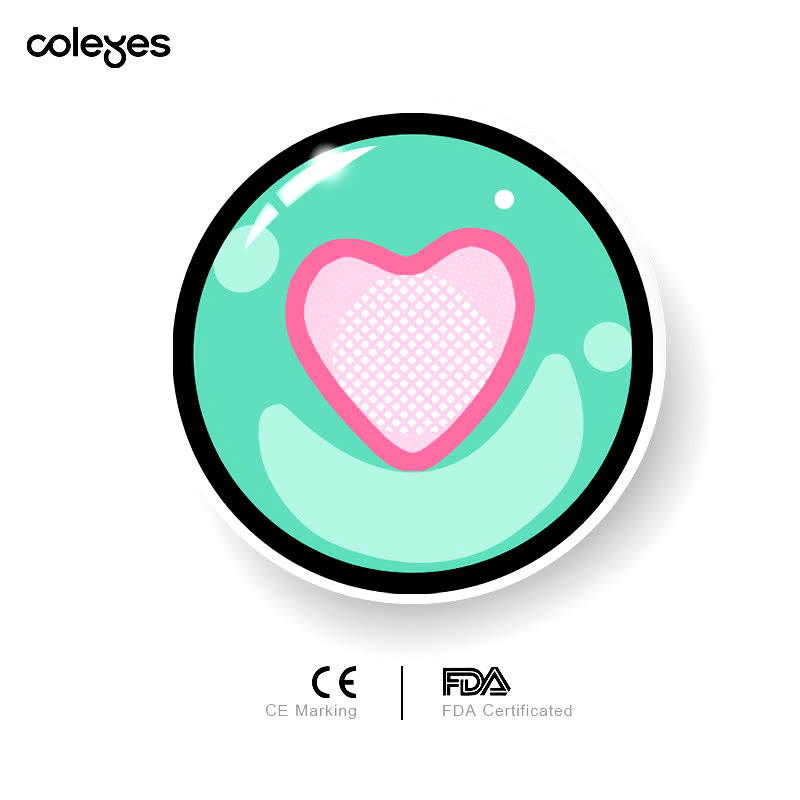 Coleyes Puppet Love Pink Yearly Cosplay Colored Contacts - image 6