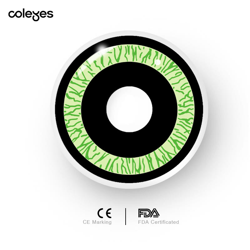 Coleyes Nebula Green Yearly Cosplay Colored Contacts - image 7
