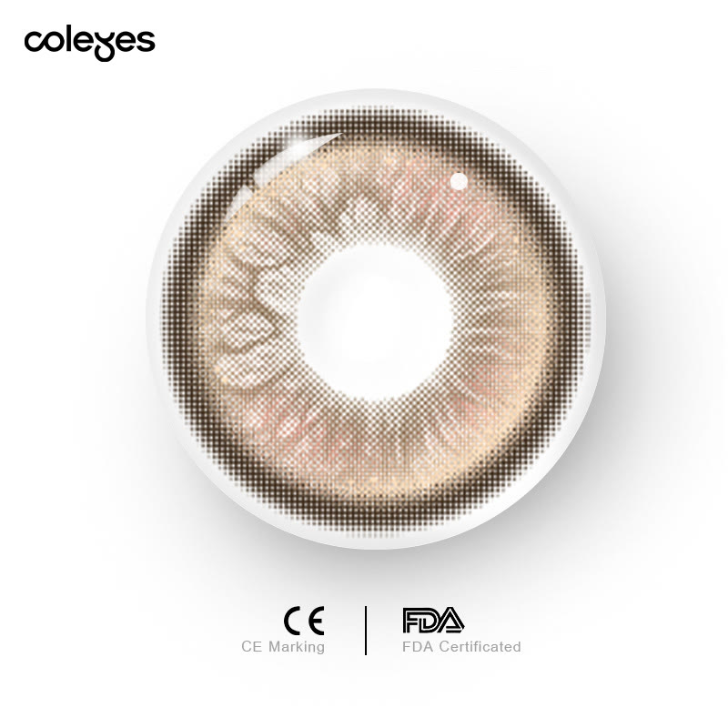 Coleyes Glimmer Brown Yearly Prescription Colored Contacts - image 6
