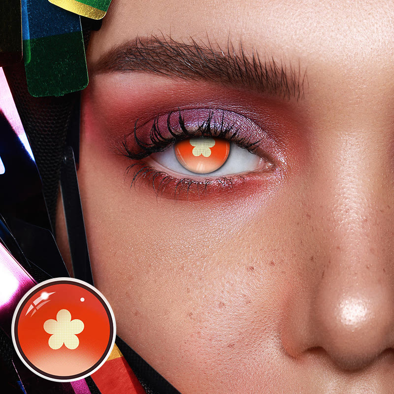Coleyes Hutao Red Yearly Cosplay Colored Contacts - image 2