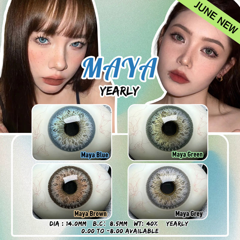 Coleyes Maya  Brown Prescription  Yearly Colored Contacts - image 16