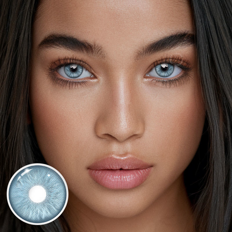 Coleyes Echo Blue Yearly Prescription Colored Contacts - image 2