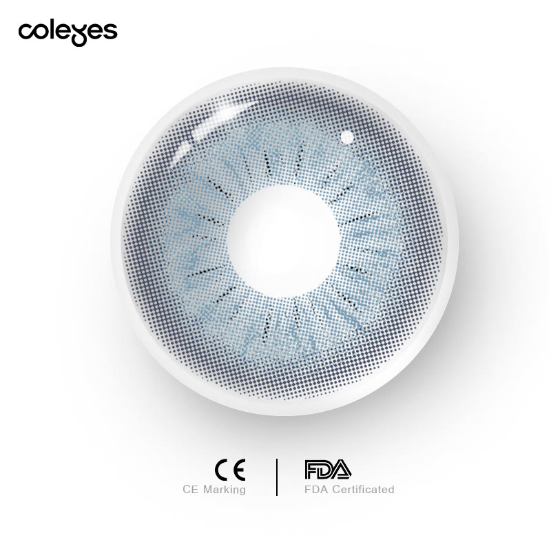 Coleyes Mossy Blue Yearly Prescription Colored Contacts - image 6