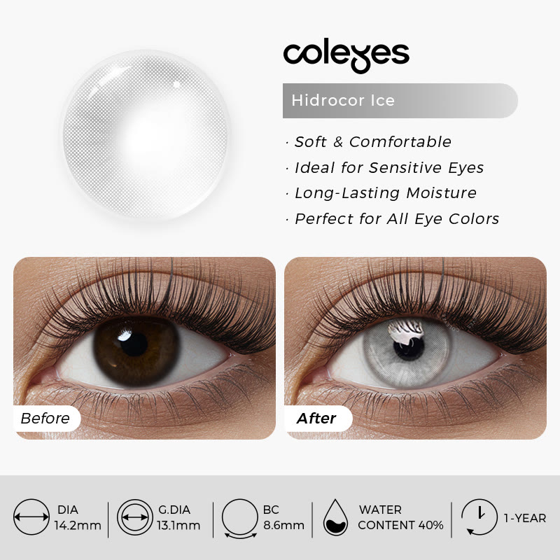Coleyes Hid Ice Prescription Yearly Colored Contacts - image 7