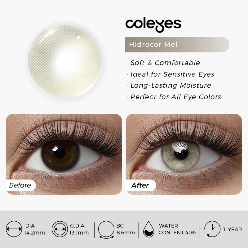 Coleyes Hid Mel Prescription Yearly Colored Contacts - image 6