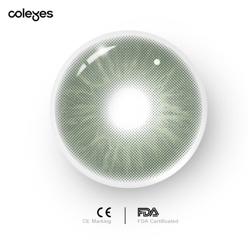 Coleyes Profound Green Yearly Prescription Colored Contacts - image 11