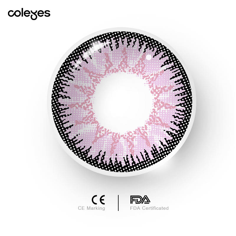 Coleyes Nonno Pink Prescription Yearly Cosplay Colored Contacts - image 5
