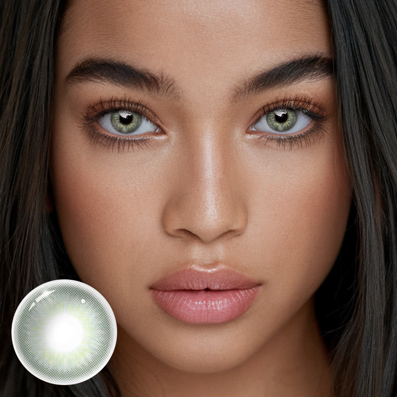 Coleyes DNA Taylor Ⅱ Green Yearly Prescription Colored Contacts - image 2