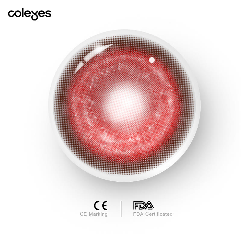 Coleyes Cosmic Red 1-Day / 1-Year Prescription Cosplay Colored Contacts - image 14