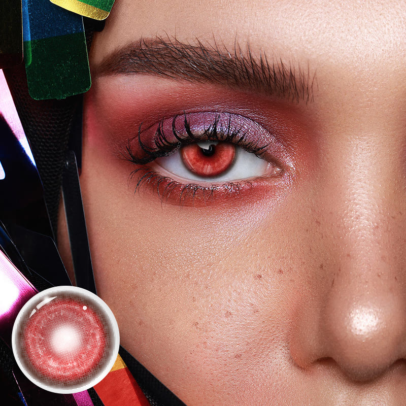 Coleyes Cosmic Red 1-Day / 1-Year Prescription Cosplay Colored Contacts - image 2