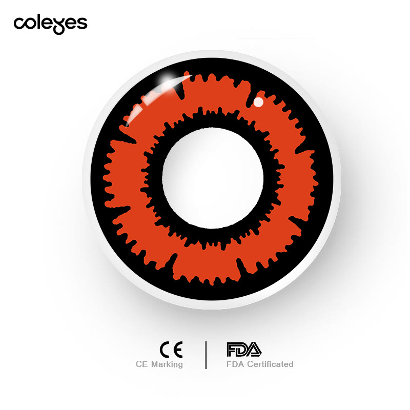 Coleyes Twilight Black Red Yearly Prescription Cosplay Colored Contacts - image 6