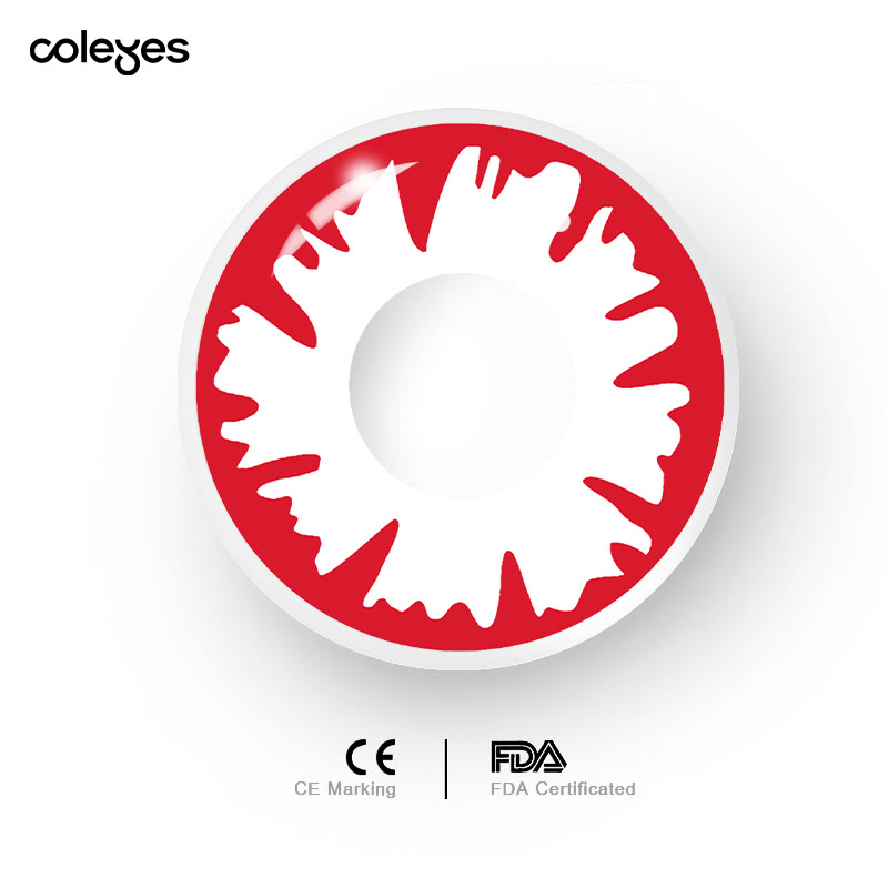 Coleyes White Demon Zombie Yearly Cosplay Prescription Colored Contacts - image 6