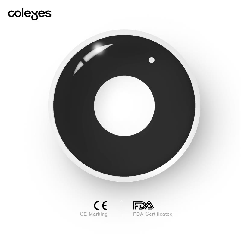 Coleyes Block Black Yearly Cosplay Prescription Colored Contacts - image 6