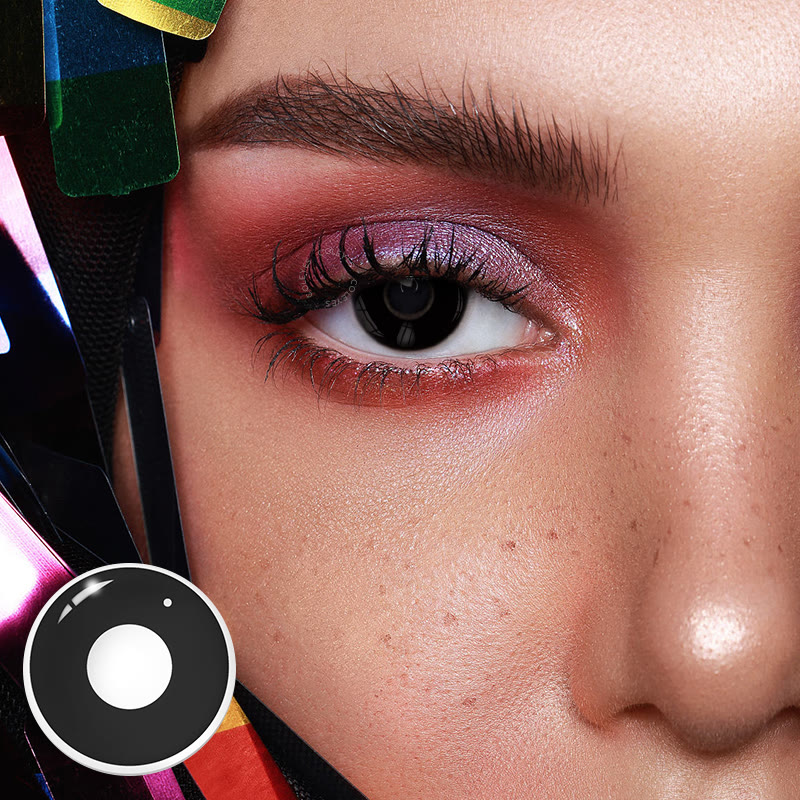 Coleyes Block Black Yearly Cosplay Prescription Colored Contacts - image 2