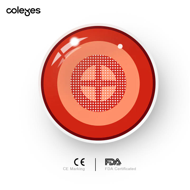 Coleyes Chainsaw Man Power Red Yearly Cosplay Colored Contacts - image 11