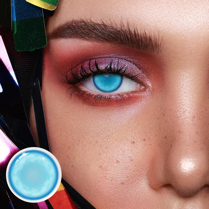 Coleyes Hatsune Miku Blue Yearly Cosplay Colored Contacts - image 2