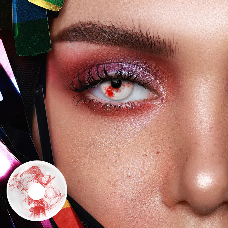 Coleyes Blood White 1-Day Cosplay Colored Contacts - image 2