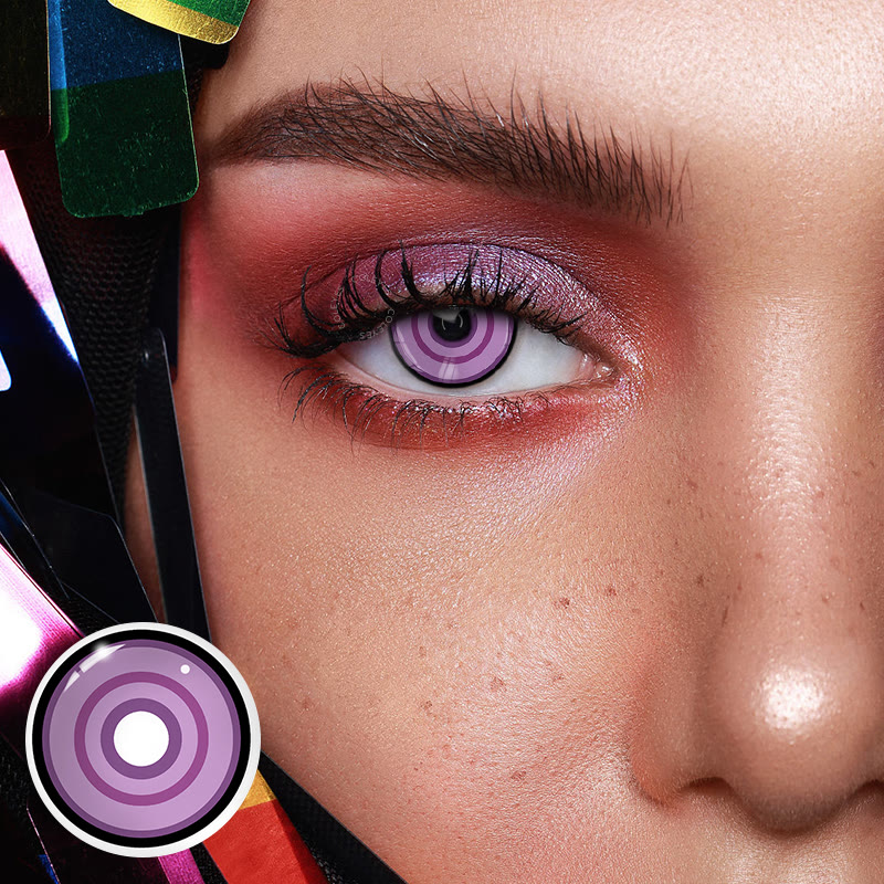 Coleyes Uzui Tengen Violet Yearly Prescription Cosplay Colored Contacts - image 2