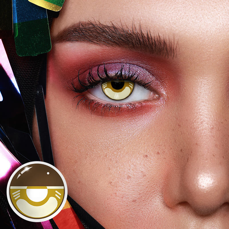 Coleyes Demon Zenitsu Brown Yearly Prescription Cosplay Colored Contacts - image 2