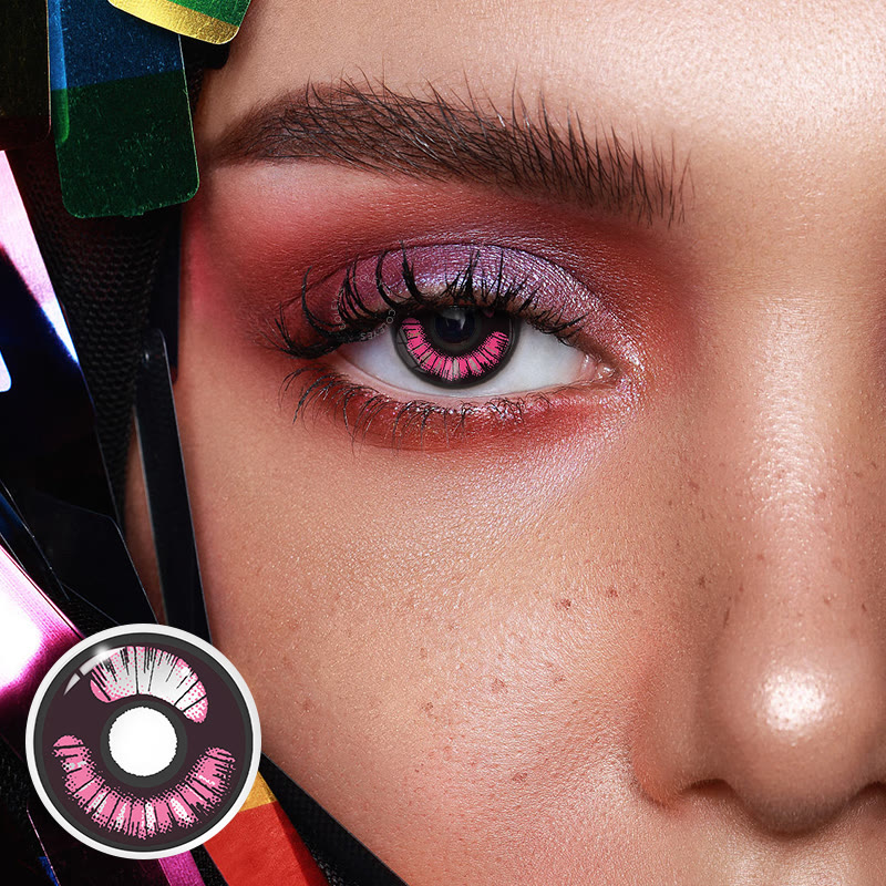 Coleyes Demon Slayer Violet Yearly Prescription Cosplay Colored Contacts - image 2