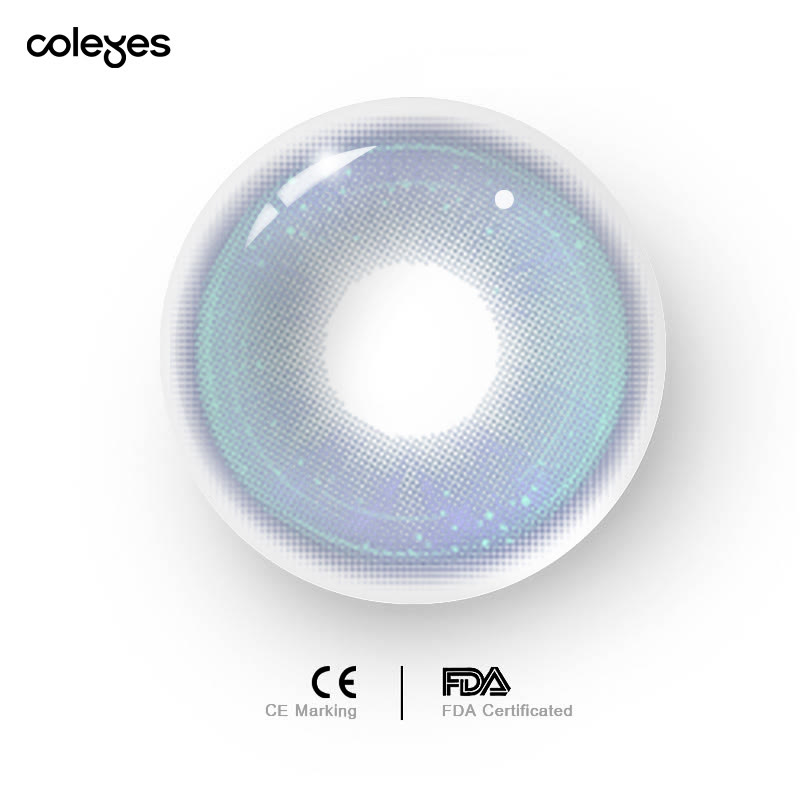 Coleyes Butterfly Blue Yearly Prescription Colored Contacts - image 5