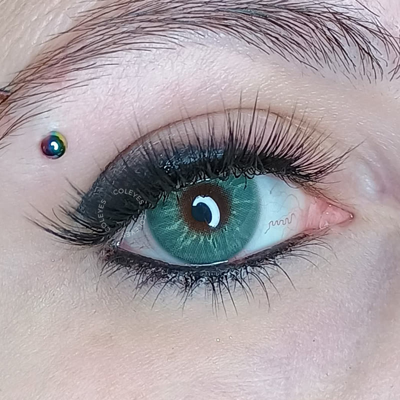 Coleyes Profound Green Yearly Prescription Colored Contacts - image 5