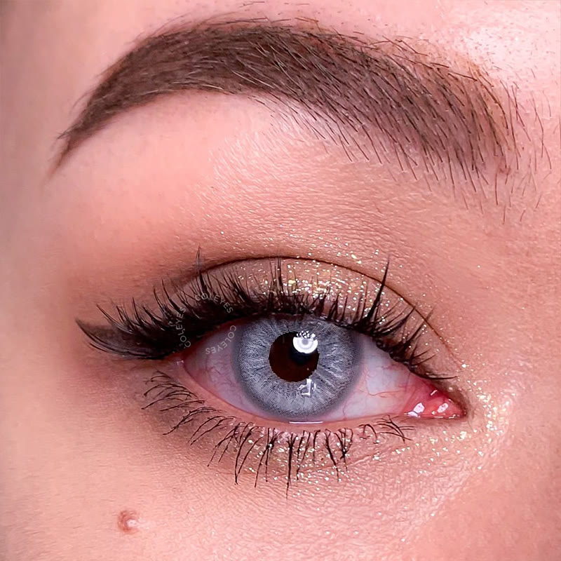 Coleyes Velvet Grey Yearly Prescription Colored Contacts - image 4