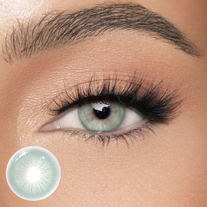 Coleyes Crystal Green Yearly Prescription Colored Contacts - image 1