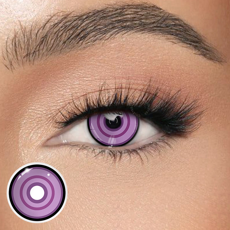 Coleyes Uzui Tengen Violet Yearly Prescription Cosplay Colored Contacts - image 1