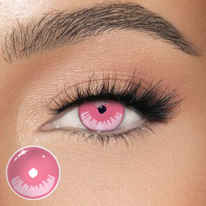 Coleyes Kamado Nezuko Yearly Prescription Cosplay Colored Contacts - image 1