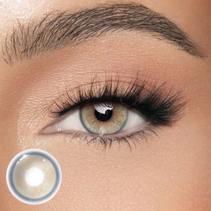 Coleyes Genshin Moon Brown Yearly Prescription Colored Contacts - image 1