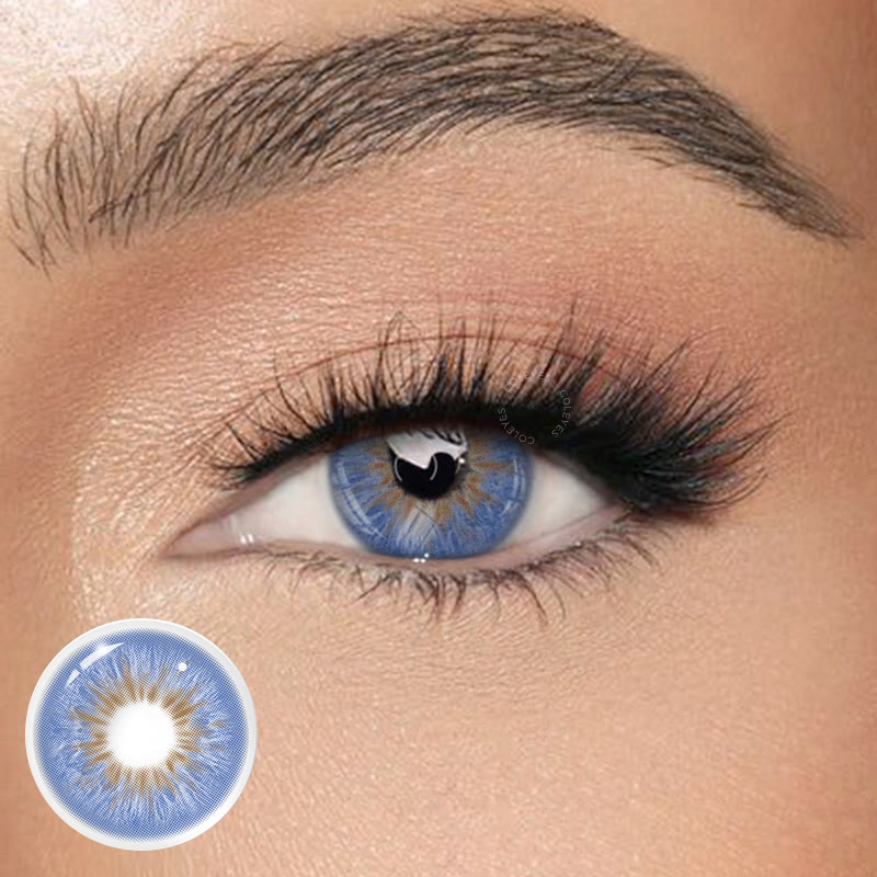 Coleyes Wildness Peacock Blue Yearly Colored Contacts - image 1