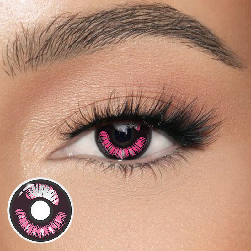 Coleyes Demon Slayer Violet Yearly Prescription Cosplay Colored Contacts - image 1