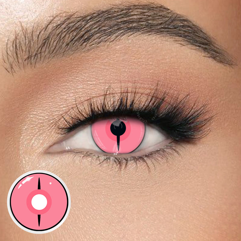 Coleyes Kamado Nezuko Ghost Yearly Prescription Cosplay Colored Contacts - image 1