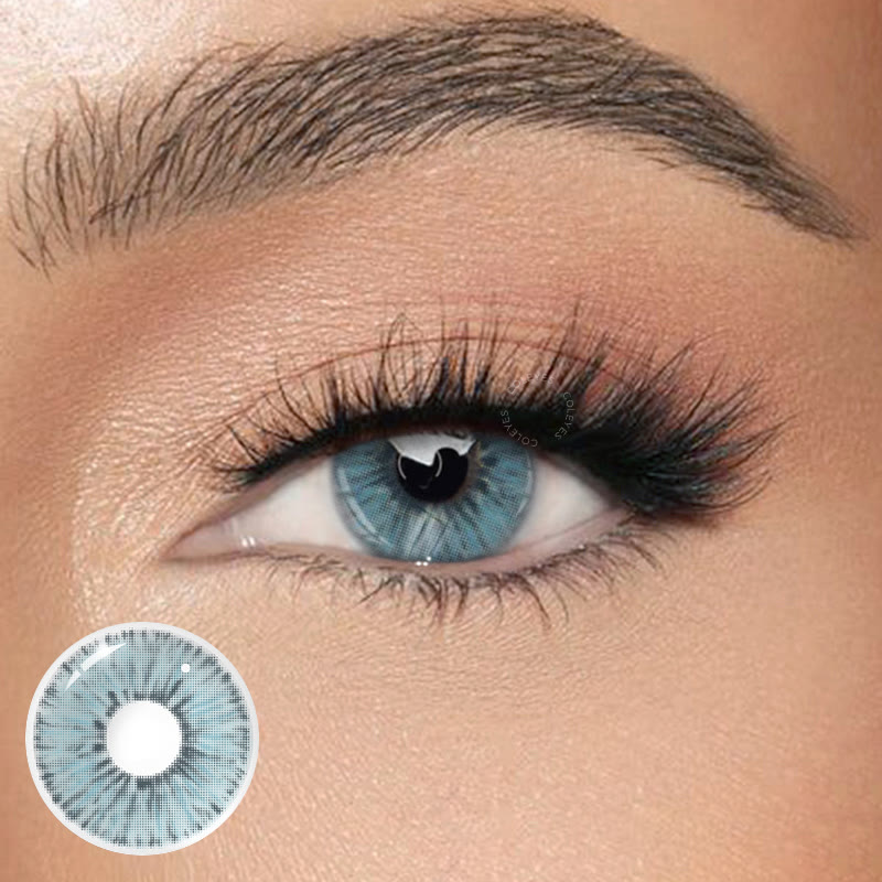 Coleyes Nighthawk Blue Yearly Prescription Colored Contacts - Nighthawk Blue - -8.00 - LM35_BU - image 1