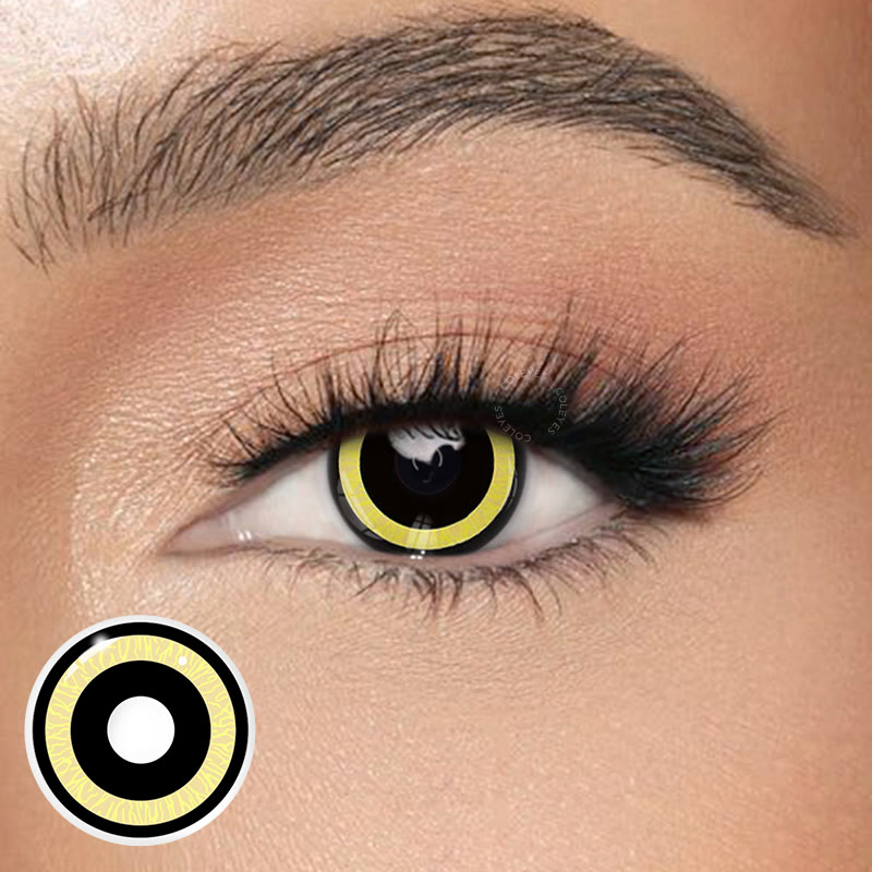 Coleyes Nebula Yellow Yearly Cosplay Colored Contacts - image 1