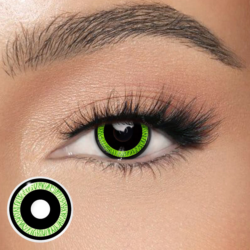 Coleyes Nebula Green Yearly Cosplay Colored Contacts - image 1