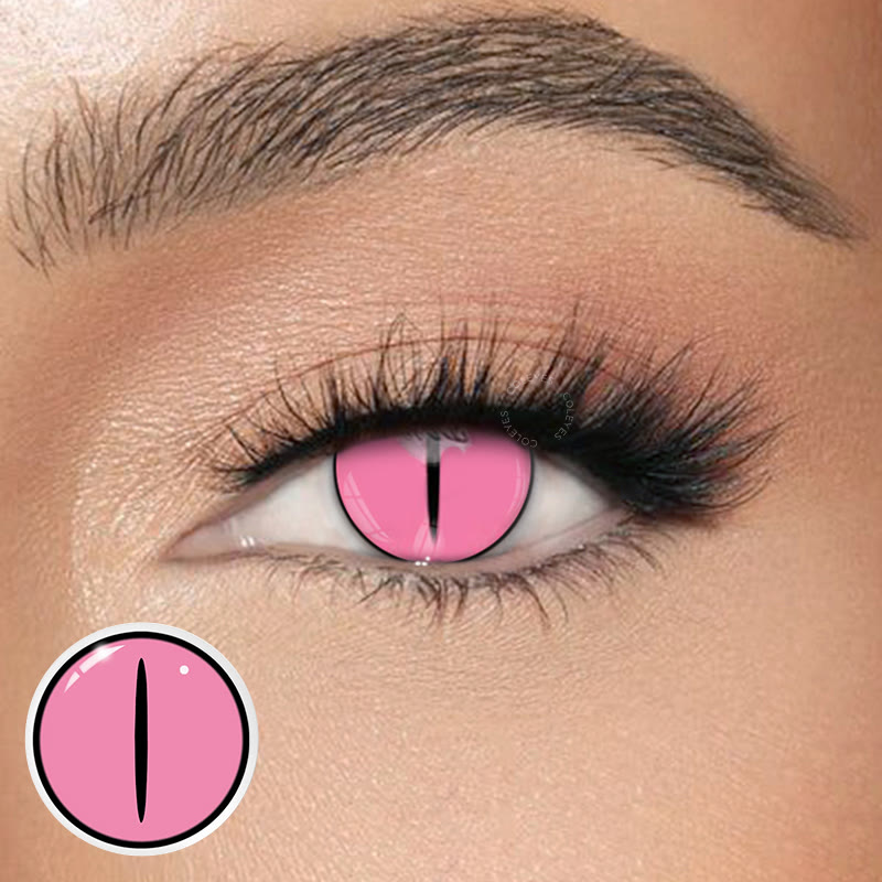 Coleyes Kamado Nezuko Rose Yearly Cosplay Colored Contacts - image 1