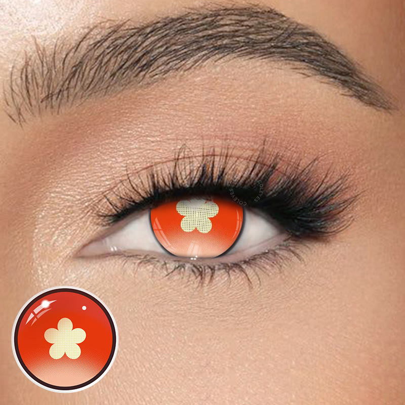 Coleyes Hutao Red Yearly Cosplay Colored Contacts - image 1