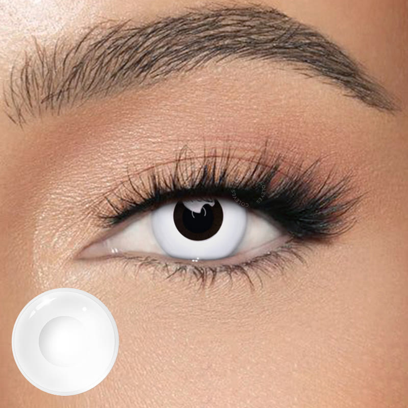 Coleyes Block White Yearly Cosplay Prescription Colored Contacts - image 1