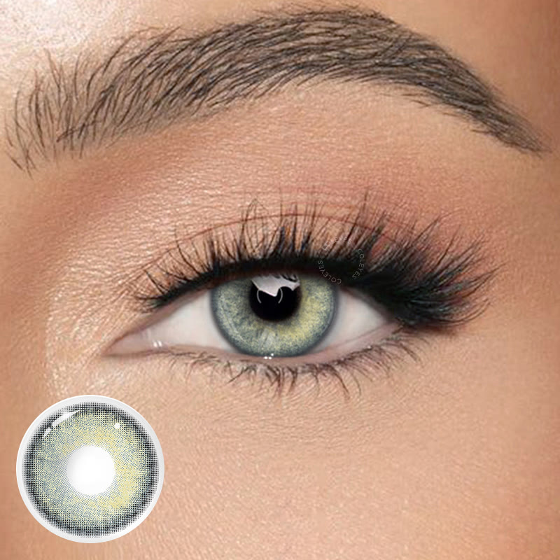 Coleyes Retro Green Yearly Colored Contacts - image 1