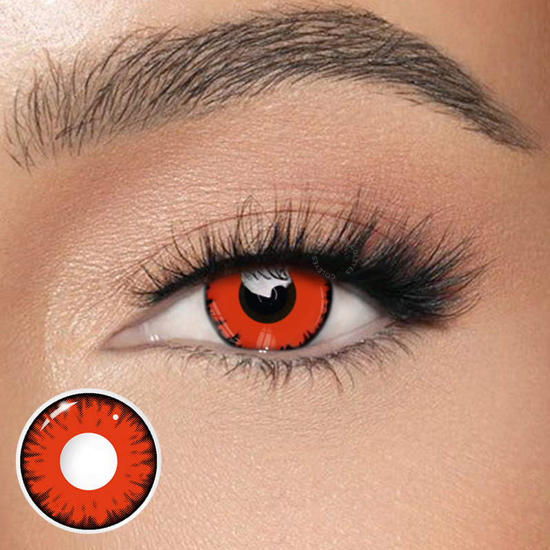 Coleyes Twilight Red Yearly Prescription Cosplay Colored Contacts - image 1
