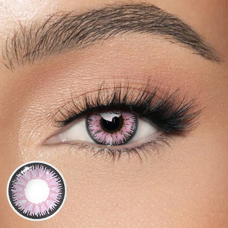 Coleyes Nonno Pink Prescription Yearly Cosplay Colored Contacts - image 1