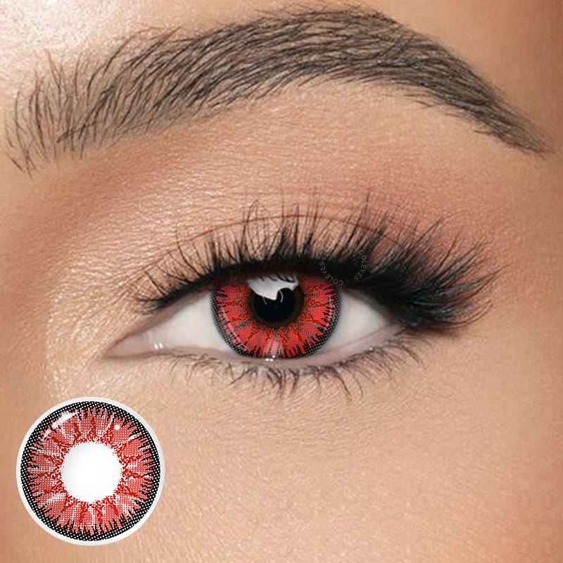 Coleyes Nonno Red Vampire Prescription Yearly Cosplay Colored Contacts - image 1