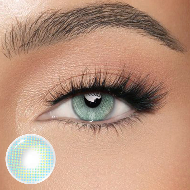 Coleyes Aurora Blue Yearly Prescription Colored Contacts - image 1