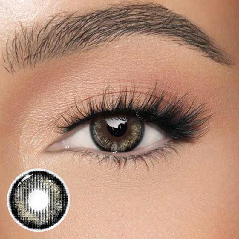 Coleyes Glittering Black Yearly Prescription Colored Contacts - Glittering Black - -8.00 - LM38_BK - image 1