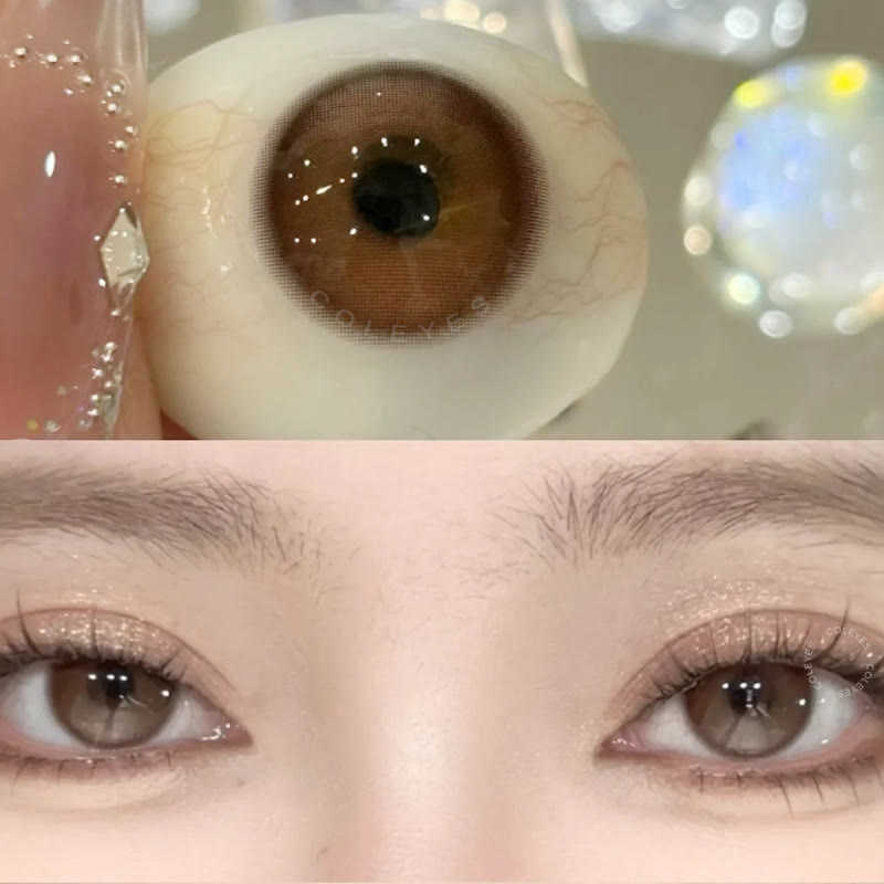 Coleyes Terra Orange Brown 6-Month Prescription Colored Contacts - image 5